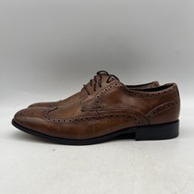 Bostonian 28176 Mens Brown Leather Wingtip Oxford Dress Shoes Size 11 W - $34.64
