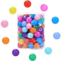 Ball Pit Balls Pack Of 100-10 Bright Colors Phthalate Free Bpa Free Non-... - £32.25 GBP