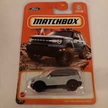 Matchbox 2023 #10 Light Blue 2022 Ford Bronco Sport SUV MBX Off Road Series - £11.79 GBP