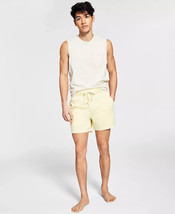 Sun + Stone Men&#39;s Sun Washed Knit Pajama Pocket Tank Top Tan-XL - £8.50 GBP