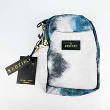 Kedzie Crosstown Crossbody Shoulder Sling Zip Bag Blue Tie Dye Removable... - $24.14