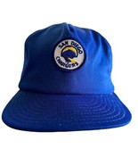 Vintage San Diego Chargers Snapback Hat Men Blue Yellow Snapback 80s NFL - £21.78 GBP