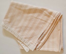 Vtg Ralph Lauren LRL Pillowcase Cover Striped Peach Standard Single (1) Italy - £31.06 GBP