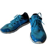 Under Armour Micro G Blue Running Shoe Sneaker Leather Mesh Men&#39;s Size 1... - $19.10