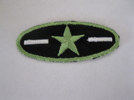 (MX-1) Vintage Clothing Patch - Green Oval Star - $5.00
