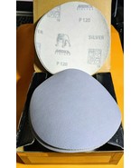 MIRKA QSilver 3661285012, 5in † Hook &amp; Loop P120 Grit (50ct) Made in Fin... - $280.81 MXN