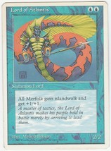 Lord Of Atlantis Fourth Edition 1995 Magic The Gathering Card LP - $8.00