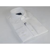 Mens 100% Cotton Shirt From Turkey Manschett by Quesste Slim Fit 4029-01 White image 4
