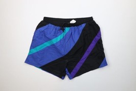 Vintage 90s Streetwear Mens Large Color Block Lined Shorts Swim Trunks Baggies - £34.95 GBP