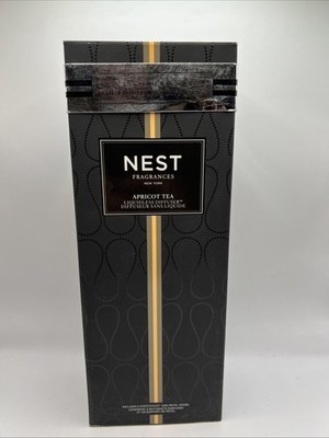 Nest Liquidless Diffuser 5 Scent Stick And Metal Vessel Apricot Tea New ... - $49.49