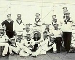 Vtg Photograph Sep 11 1893 Commissioning British HMS Empress of India Ba... - $61.44