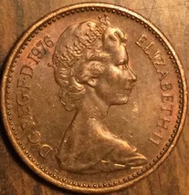 1976 Uk Gb Great Britain 1/2 New Penny Coin - £0.95 GBP