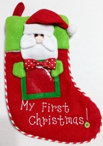 Christmas Stocking Photo Picture My 1st Christmas My First Baby Girl or Boy - $19.34