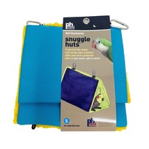 Prevue Pet Products 7-Inch Fabric Bird Snuggle Hut, Small Blue and Yellow - £8.03 GBP