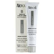 Aloxxi Chroma 1:1.5 4RM/4.65 Medium Red Mahogany Brown Creme Color 2oz 60ml - $10.63