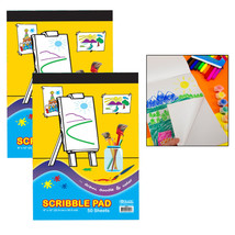 2 Pc Scribble Plain Paper Book Kids Drawing Pad Sketch Writing Coloring ... - £18.82 GBP