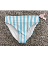 NWT Victoria&#39;s Secret Swim M Striped Bikini Bottoms High Waisted Full Co... - $25.68 CAD