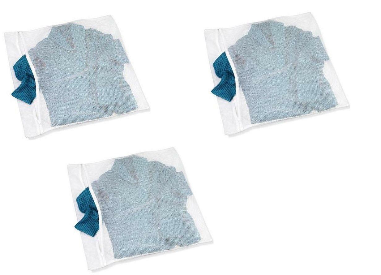 3 pack XL Large Zippered Mesh Washing Machine Bag Intimates Socks Lingerie - $9.89