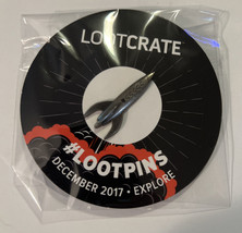 Loot Crate Lootpins December 2017 Explore Retro Rocket Pin - New - £4.14 GBP