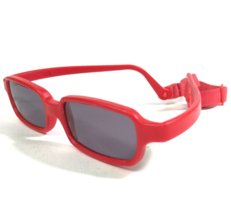 Miraflex Sonnenbrille NEW BABY 2 Leuchtend Rot Gummierte Rahmen Mit Lila... - $65.09