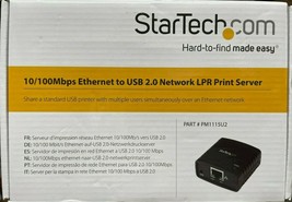 StarTech.com - PM1115U2 - 10/100Mbps Ethernet to USB 2.0 Network Print S... - £129.69 GBP