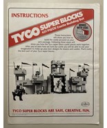 Tyco Super Blocks 1985 vintage Castle 431 Set INSTRUCTIONS ONLY! Manual ... - £11.17 GBP