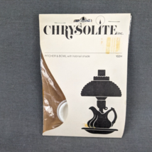 VTG Chrysolite Pitcher and Bowl Lamp Kit 102H Hobnail Shade Dollhouse Miniature - £6.86 GBP