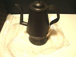 Decorative Tea Kettle in Smokey Black Metal - SALE image 5