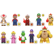 10Pcs Super Mario Bro. Minifigures Big Koopa Kinopio Luigi Mini Building... - £20.33 GBP