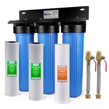 Ispring Wgb32B+Ahpf12Mnpt16X2 3-Stage Whole House Water Filter System, Reduces - $612.98