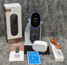 Smart 2.4GHz Wi-Fi Doorbell Camera Wide Angle Lens Purple New - $8.99