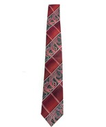 Stacy Adams Luxury Mens Neck Tie Red Black Paisley Microfiber Necktie Ha... - €3,82 EUR