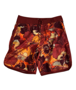 Mossimo Men&#39;s Board Shorts - Size 36 Maroon/Orange Floral Thanksgiving V... - €29,23 EUR