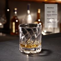 Creative Gyro Whiskey Glass Wine Tumbler 285ml Modern Stylish Drinking G... - $29.99