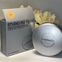 MAC Studio Fix Tech Cream to Powder Foundation Makeup - C4 - Full Size NIB Free - £21.30 GBP