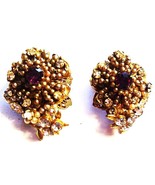 Robert Vintage Clip On Earrings HTF Gorgeous - £50.20 GBP