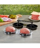 Mr. Bar-B-Q Double Burger Press for Uniform Thick Patties Quick Release ... - $21.38