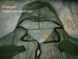 Mesh Hooded Anti Mosquito Jacket/Pants Set Camping Hiking Fishing Bug Pr... - $247.08 MXN