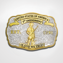 2ND Amendment In God We Trust 3D Belt Buckle - £31.37 GBP