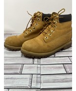 Timberland Junior&#39;s 6&quot; Premium Boot 12909M Wheat Nubuck Size 5.5 - $741.07 MXN