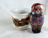 Vintage See&#39;s Candies Candy Truffles Coffee Mug Cup + 4.75&quot; tin - $20.78