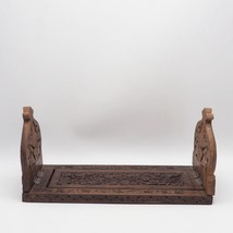 Hand Carved Sheesham Wooden Holy Books Stand Colour Brown - £52.97 GBP