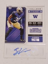 Azeem Victor Oakland Raiders 2018 Panini Contenders Certified Autograph Card - £3.94 GBP