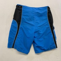 Misty Mountain Misty Surf Men&#39;s Blue and Black Swim Shorts Size Large Po... - $7.92