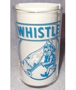 Promotional Whistle Soda Pop Tumbler Glass Two sided 8 0z - $19.95