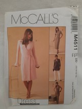 McCall&#39;s M4511 Sewing Pattern Lovely Wrap Dress Pants &amp; Tops Sizes 12-14-16-18 - £5.49 GBP