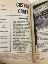 VTG Custom Craft Magazine January 1961 How To Louver Your Hood No Label - £7.53 GBP