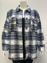 George Women&#39;s Plaid Flannel Jacket Blue XXL New - $29.99