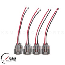 4 X Fuel Injector Connectors Wiring Clips Pigtails Fit Nippon Denso Sumitomo - £35.69 GBP