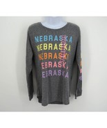 State Of Mine Womens Nebraska Gray Shirt Small New With Tags - £10.12 GBP